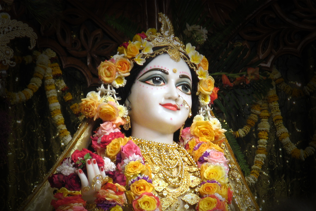 Srimati Radharani In Supreme Devotion Temple Of The Vedic Planetarium