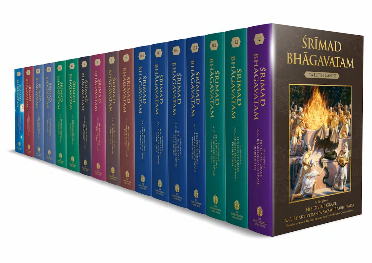 O Srimad Bhagavatam (conjunto de 18 volumes)