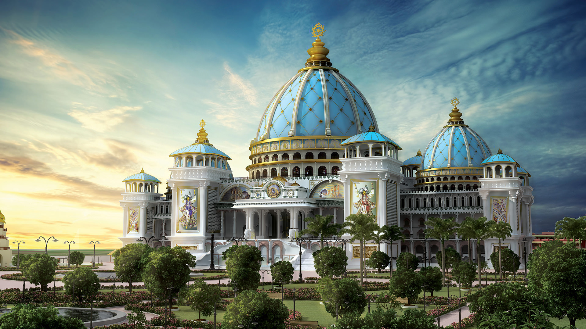 TOVP Photo For Your Altar Temple Of The Vedic Planetarium