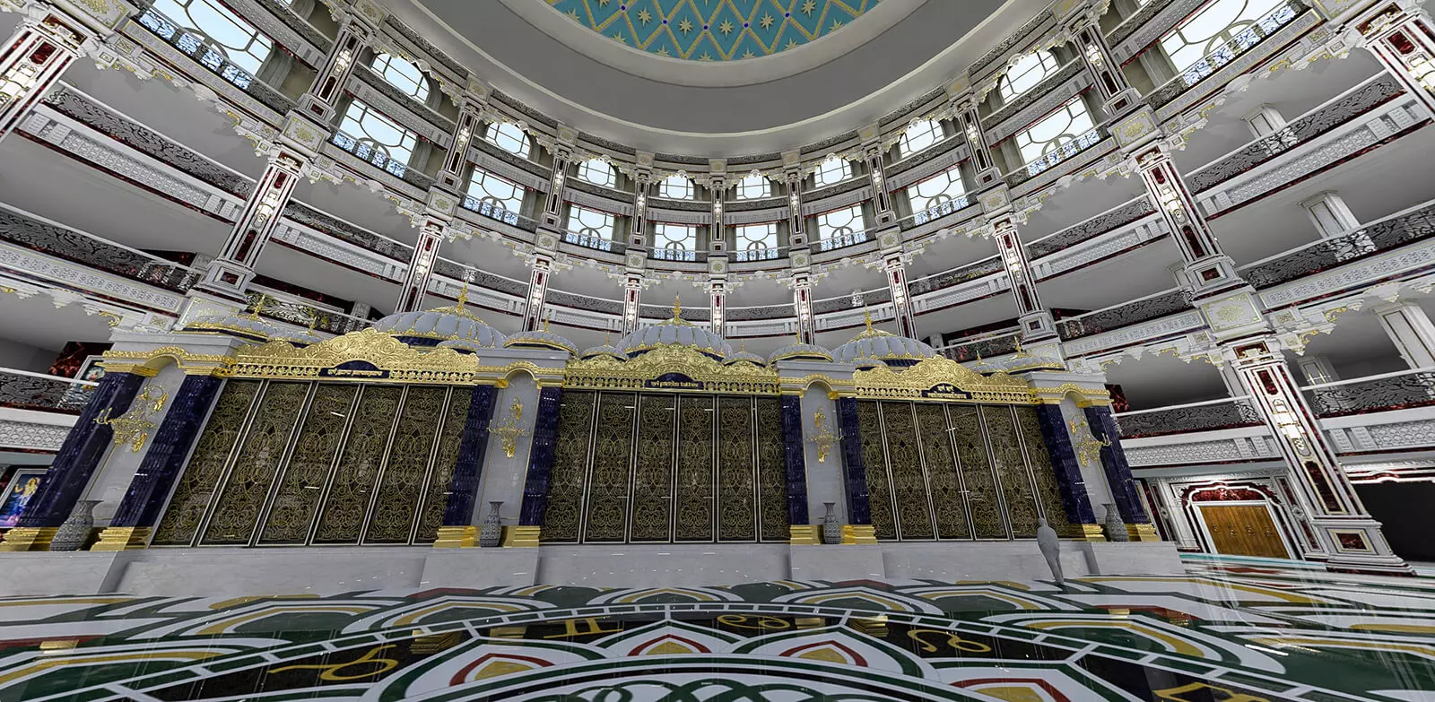 tovp main dome interior 360 degrees panoramic preview