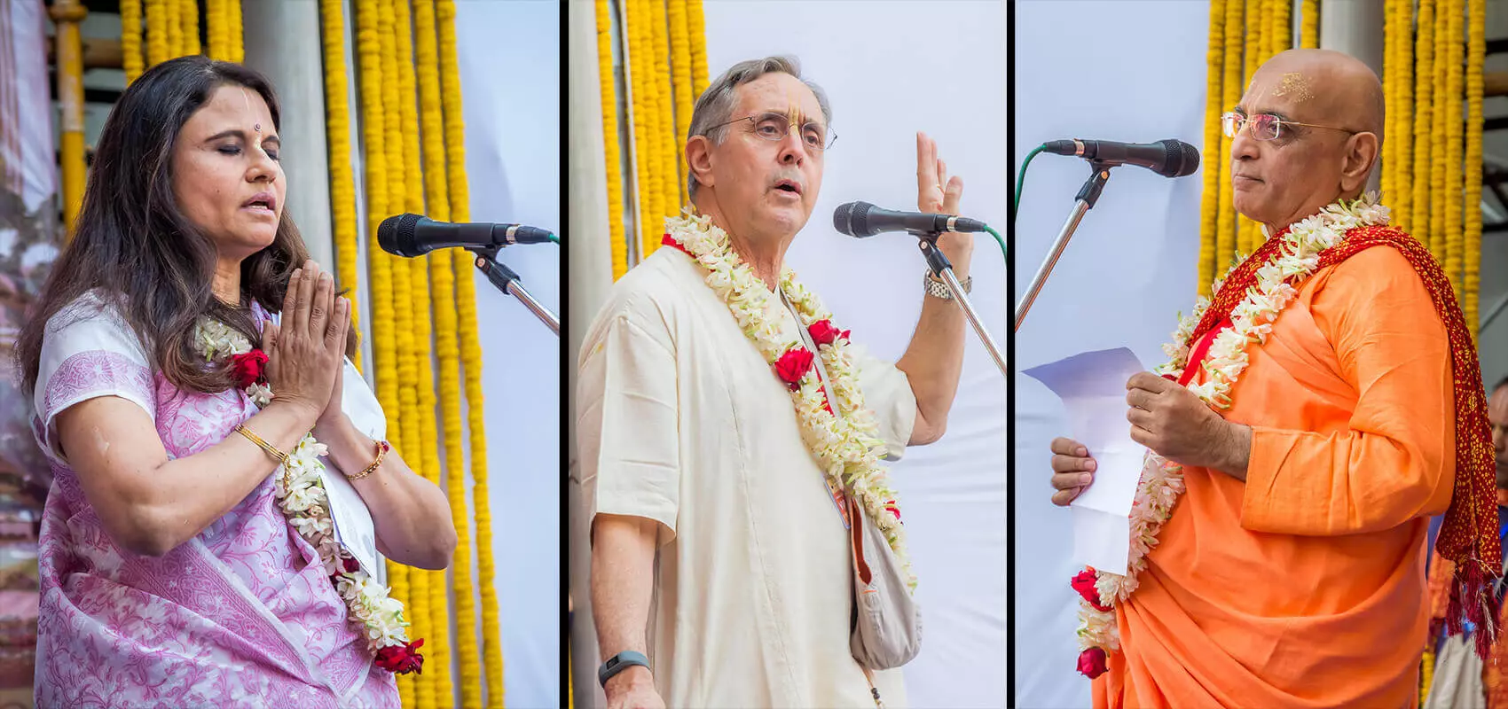 Offrandes d'Ambarisa et de Svaha à Bhakti Charu Swami