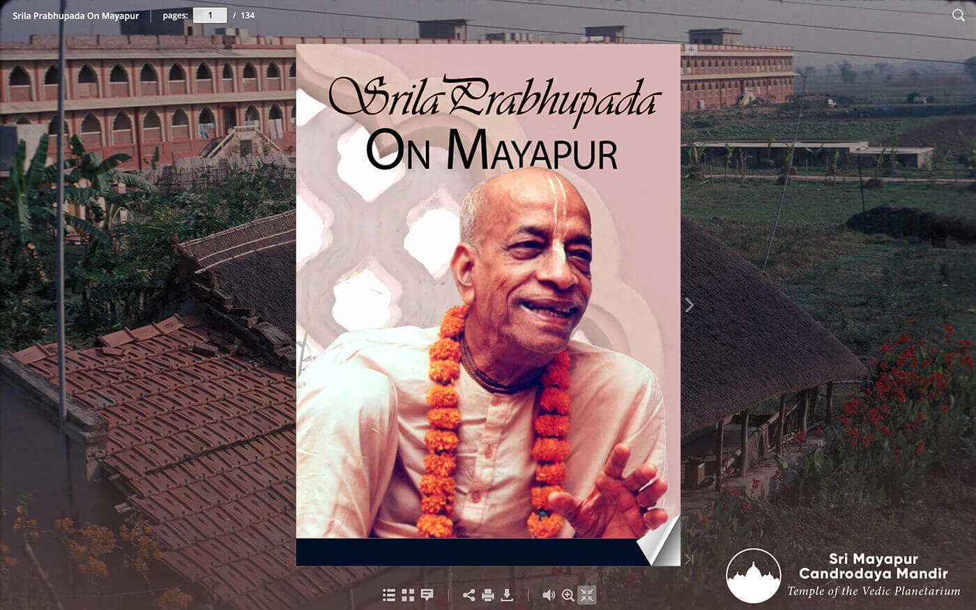 Srila Prabhupada On Mayapur - TOVP Flipbook Collection