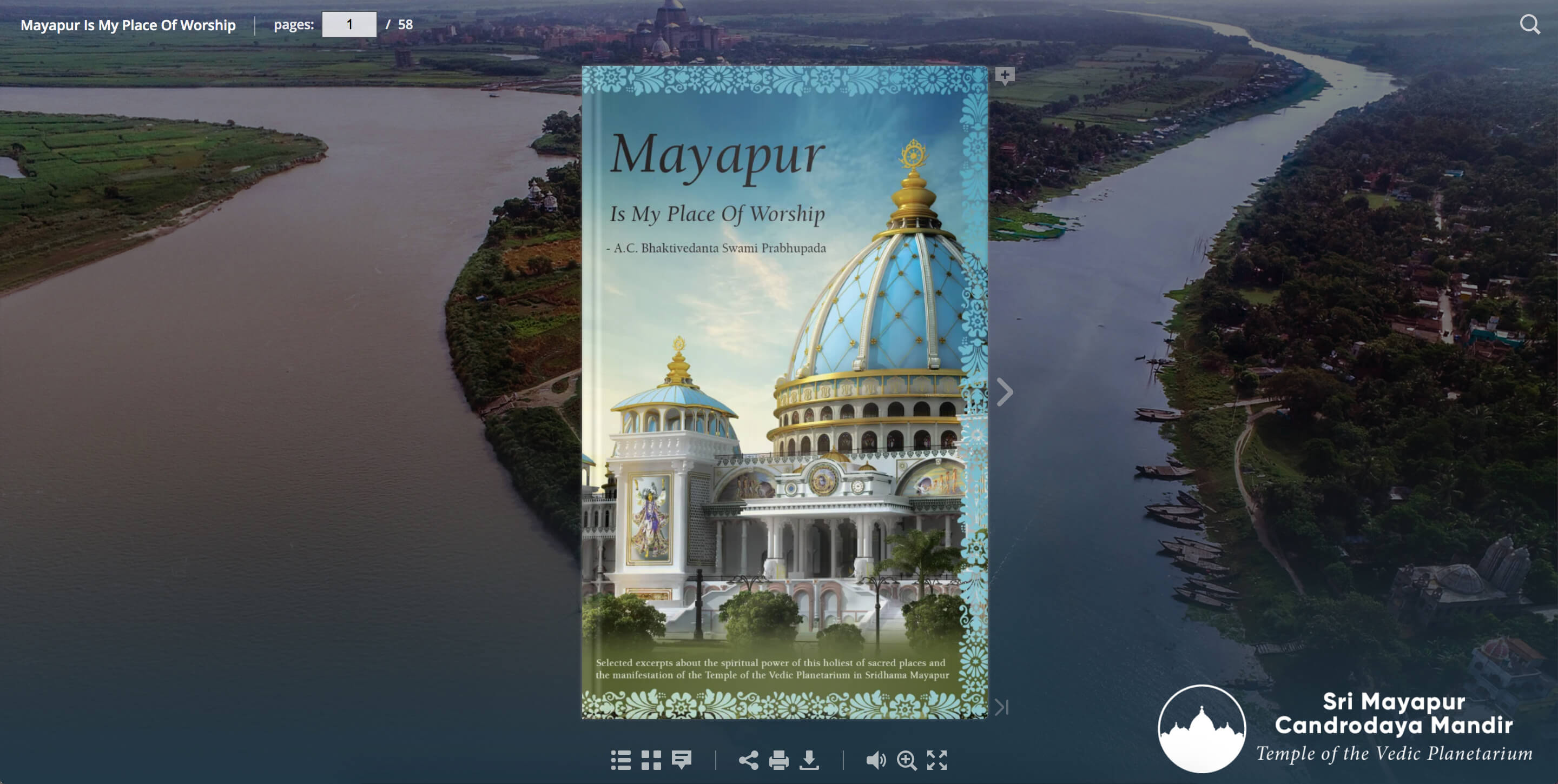 Mayapur é meu local de culto - coleção de folhetos TOVP
