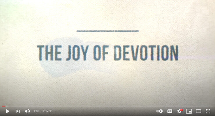 A alegria da devoção