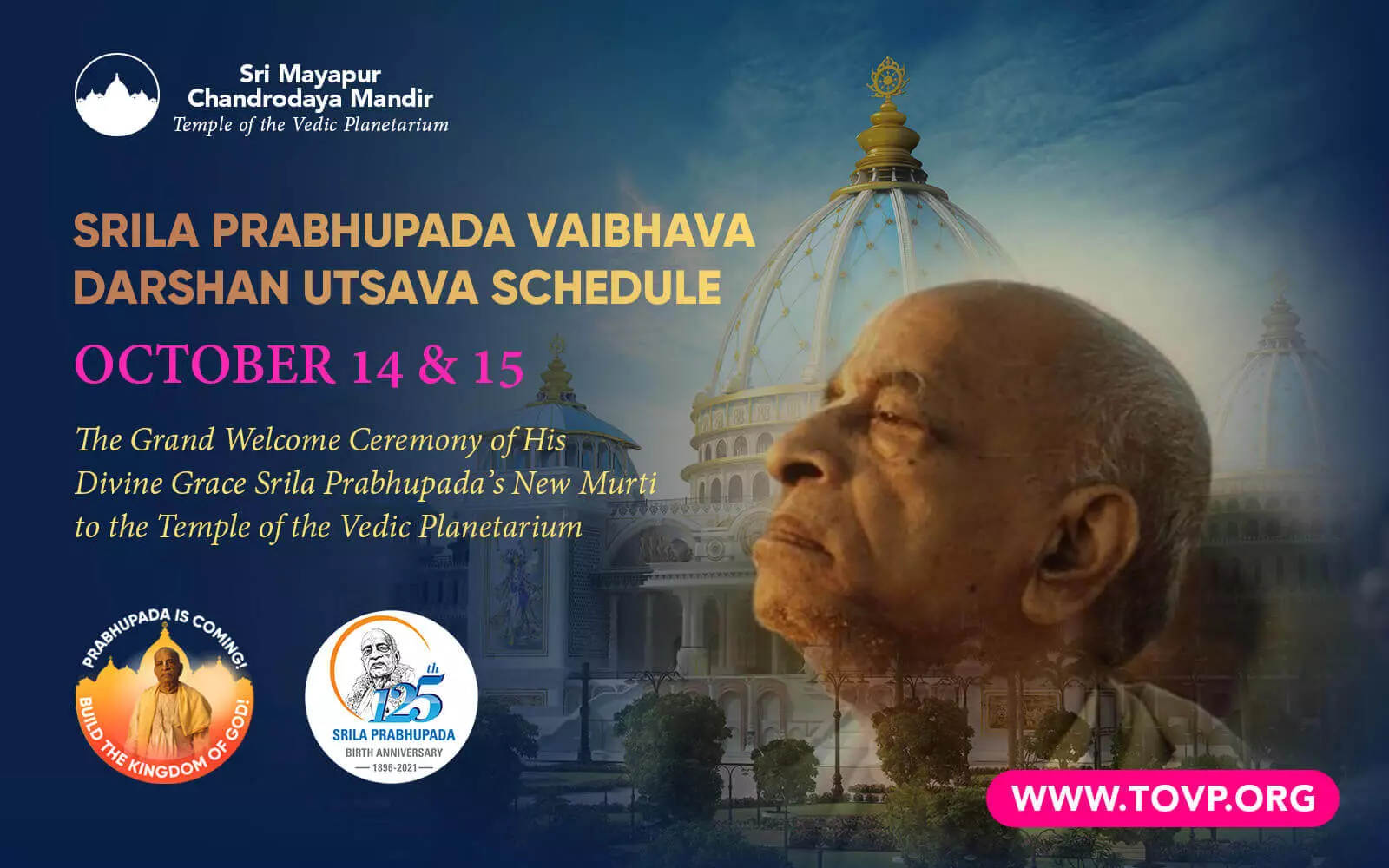 Srila Prabhupada Vaibhava Darshan Utsava Programma