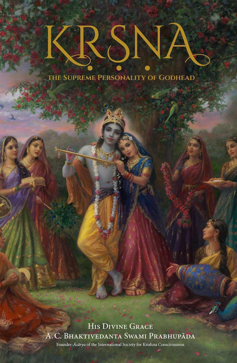 Krishna: la portada del libro de la Suprema Personalidad de Dios