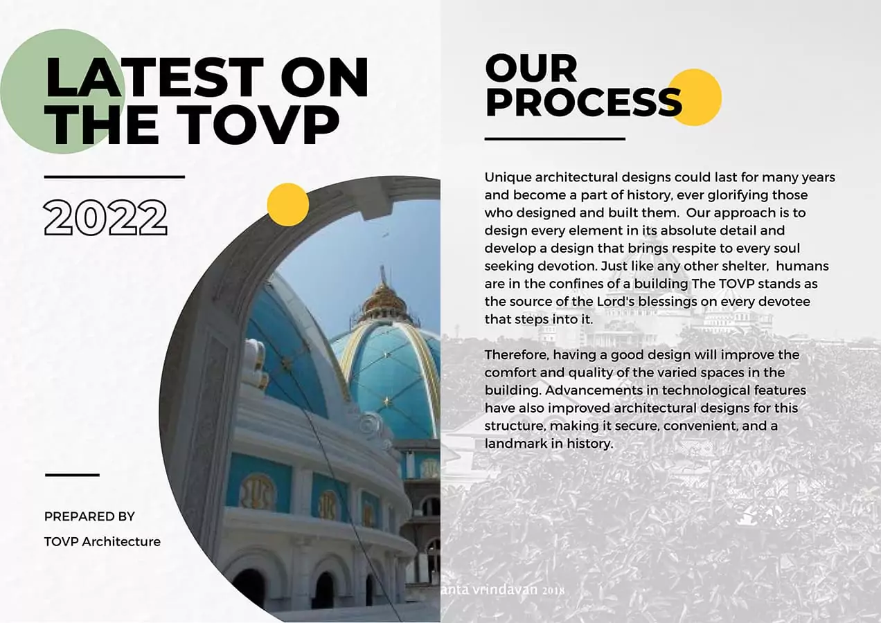 TOVP आर्किटेक्चर विभाग की रिपोर्ट: जुलाई, 2022
