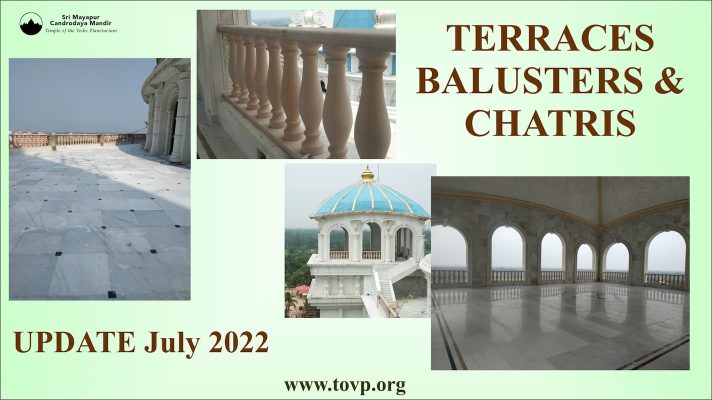 TOVP Terraces, Balusters and Chatris