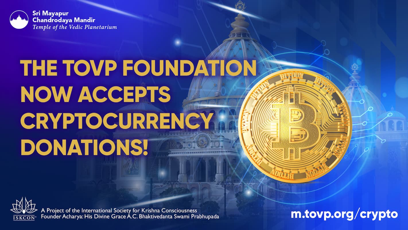 The TOVP Foundation Now Accepts Cryptocurrency Donations