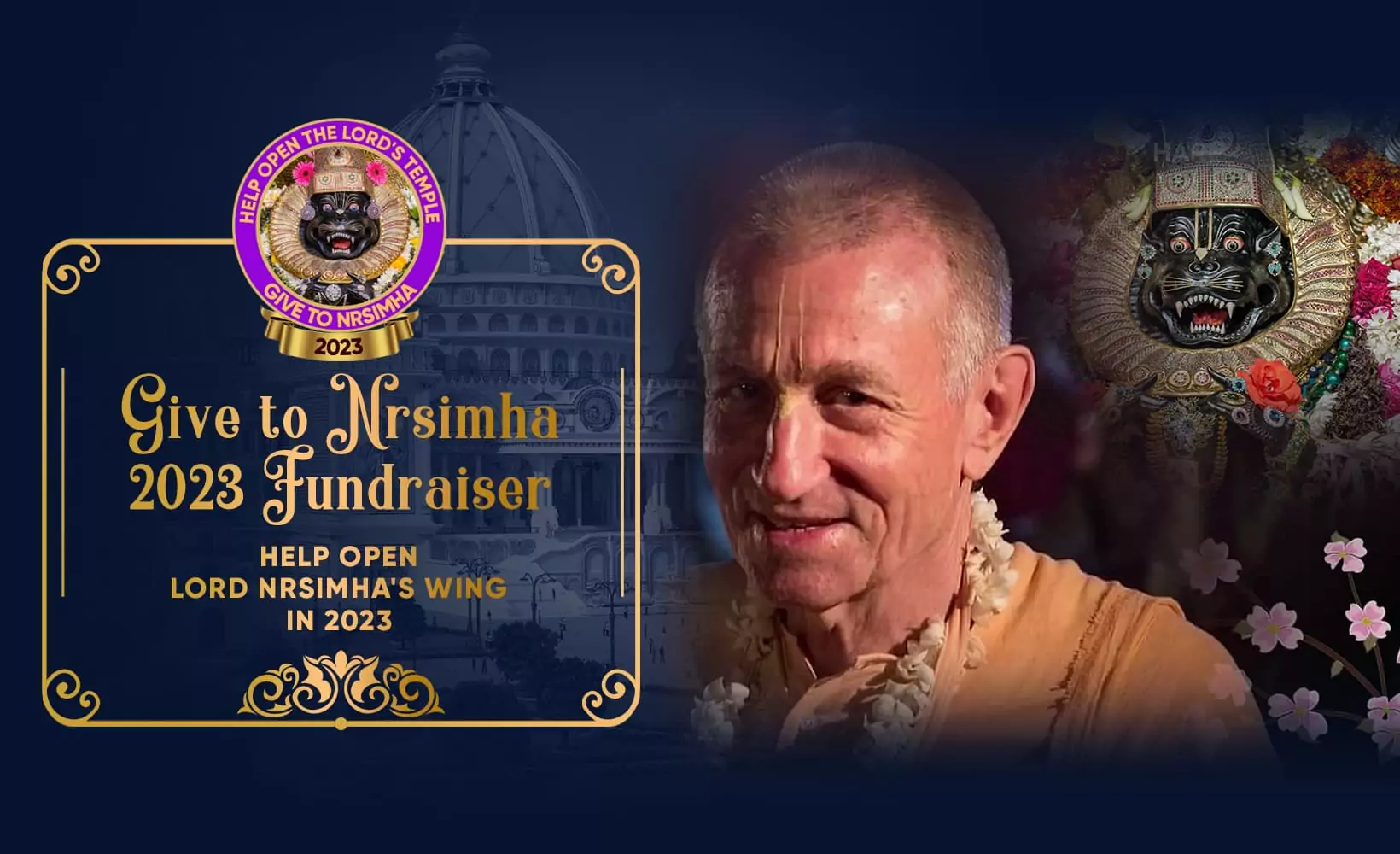 TOVP GIVE TO NRSIMHA 2023 Campaign! Help Open His Temple