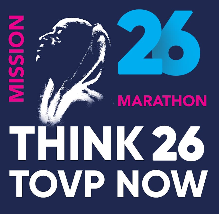 TOVP Mission 26 Marathon logo