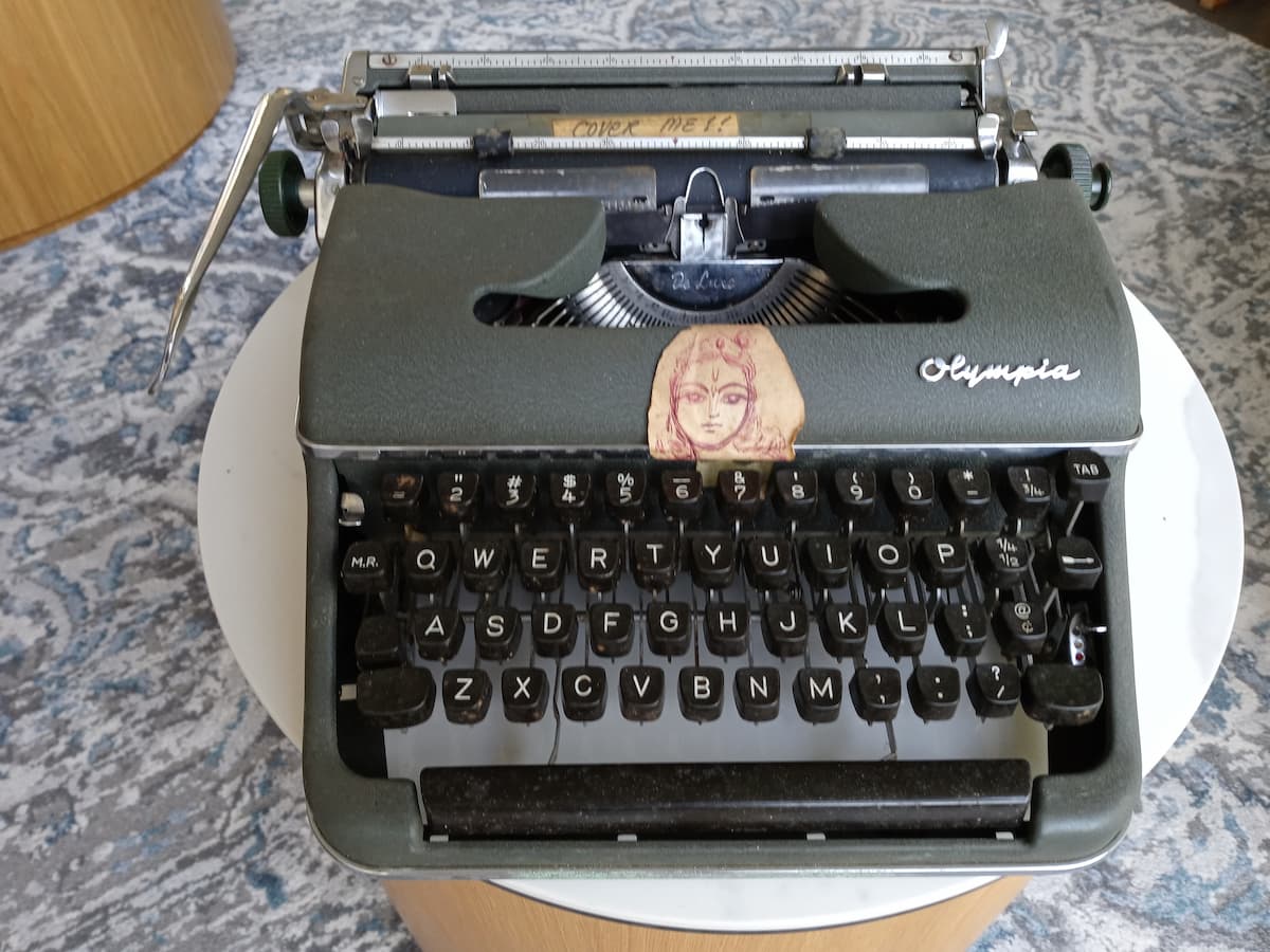 Srila Prabhupada's typewriter from Hawaii