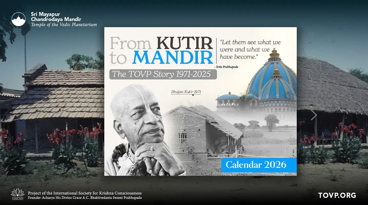 TOVP 2026 Calendar Now Available Online - Temple of the Vedic Planetarium